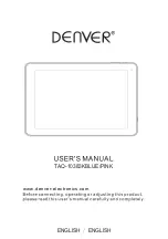 Denver 10383KBLUEPINK User Manual предпросмотр