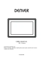 Preview for 1 page of Denver 119101010030 User Manual