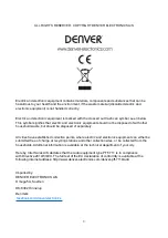 Preview for 10 page of Denver 119101010030 User Manual