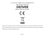 Предварительный просмотр 25 страницы Denver 5706751037030 Manual