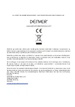 Предварительный просмотр 43 страницы Denver 5706751039072 Instruction Manual