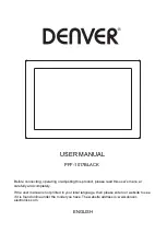 Denver 5706751050701 User Manual preview