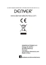 Предварительный просмотр 29 страницы Denver 5706751052071 Instructions Manual