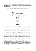 Preview for 69 page of Denver 5706751054815 Manual