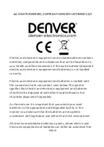 Preview for 12 page of Denver BFG-550 User Manual