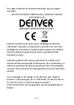 Preview for 21 page of Denver BFH-150 User Manual