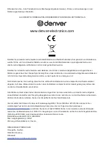 Предварительный просмотр 16 страницы Denver BFH-153 User Manual