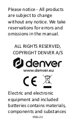 Preview for 24 page of Denver BFH-242 User Manual