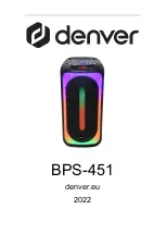 Preview for 1 page of Denver BPS-451 Manual