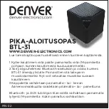 Предварительный просмотр 22 страницы Denver BTL-31 Quick Start Manual