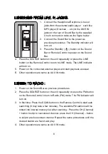 Предварительный просмотр 9 страницы Denver BTT-501 Instruction Manual