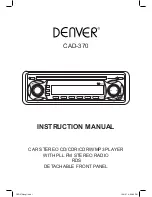 Denver CAD-370 Instruction Manual preview