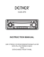 Denver CAD-375 Instruction Manual предпросмотр