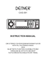 Denver CAD-391 Instruction Manual предпросмотр