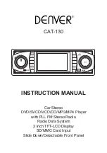 Denver CAT-130 Instruction Manual preview