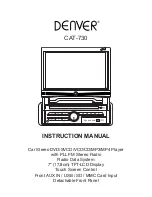 Denver CAT-730 Instruction Manual preview