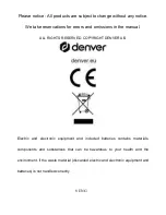 Предварительный просмотр 8 страницы Denver CCT-1230 Instruction Manual