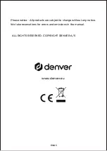 Preview for 6 page of Denver CPR-710 Manual