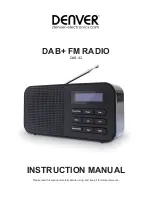 Предварительный просмотр 1 страницы Denver DAB-42 Instruction Manual