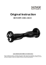 Preview for 1 page of Denver DBO-10050 Original Instructions Manual