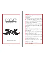 Denver DCH-600 User Manual preview