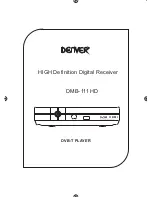 Предварительный просмотр 1 страницы Denver DMB-111HD Instruction Manual