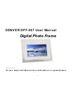 Preview for 1 page of Denver DPF-567 User Manual