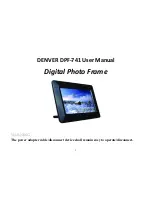 Denver DPF-741 User Manual preview