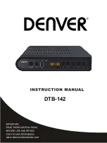 Предварительный просмотр 1 страницы Denver DTB-142 Instruction Manual