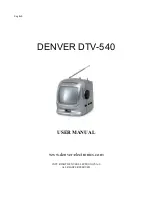 Denver DTV-540 User Manual preview