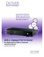 Preview for 1 page of Denver DVBC-110HD Instructional Manual