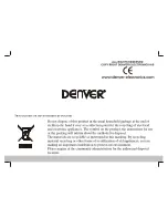 Предварительный просмотр 21 страницы Denver DVBT-11 Operating Manual