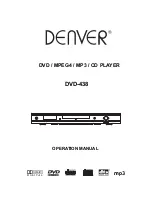 Denver DVD-438 Operation Manual preview