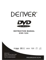 Preview for 1 page of Denver DVH-1238 Instruction Manual