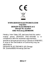 Preview for 17 page of Denver FAS-18100M User Manual