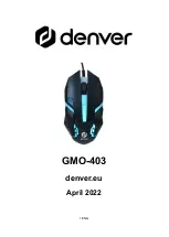 Preview for 1 page of Denver GMO-403 User Manual