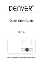 Denver IR-110 Quick Start Manual preview