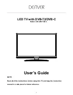 Denver LED-2867T2CS User Manual предпросмотр