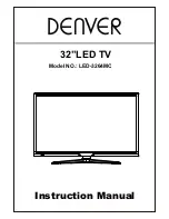 Preview for 1 page of Denver LED-3264MC Instruction Manual