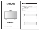 Preview for 1 page of Denver LED-3277 User Manual