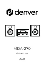 Denver MDA-270 Quick Start Manual preview