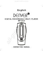 Denver MP-2023 Instruction Manual предпросмотр