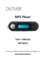 Предварительный просмотр 1 страницы Denver MP-4014 User Manual