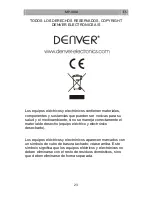 Предварительный просмотр 24 страницы Denver MP-4014 User Manual