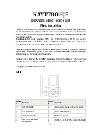 Preview for 25 page of Denver MPG-4054 NR User Manual