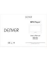 Preview for 1 page of Denver MPM-4034 User Manual