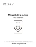 Предварительный просмотр 39 страницы Denver MPS-409C MK2 User Manual