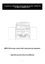 Denver MRD-166 Operating And Instruction Manual preview
