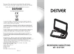 Предварительный просмотр 13 страницы Denver MT-1087T2H User Manual