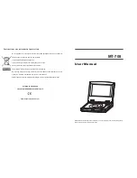 Preview for 1 page of Denver MT-708 User Manual